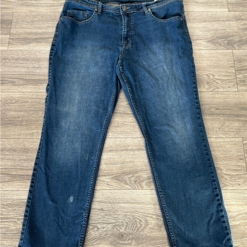 Buffalo David Bitton Jackson x Jeans Men 40x32 Blue Stretch Comfort Straight Leg